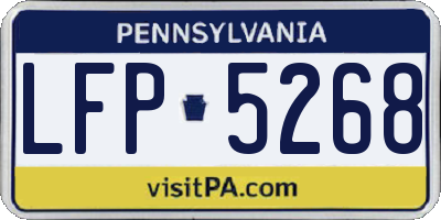 PA license plate LFP5268