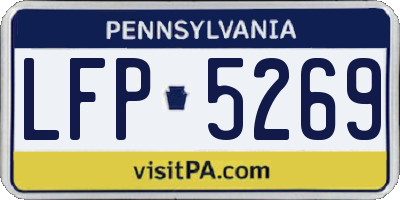PA license plate LFP5269