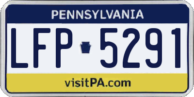 PA license plate LFP5291