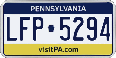PA license plate LFP5294