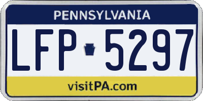 PA license plate LFP5297