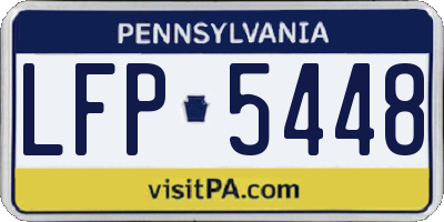 PA license plate LFP5448