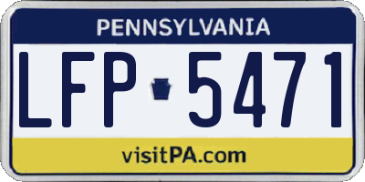 PA license plate LFP5471