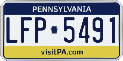 PA license plate LFP5491
