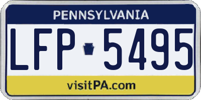 PA license plate LFP5495
