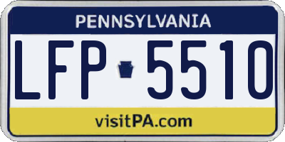 PA license plate LFP5510