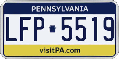 PA license plate LFP5519