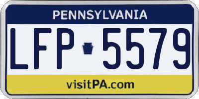 PA license plate LFP5579