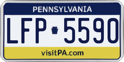PA license plate LFP5590
