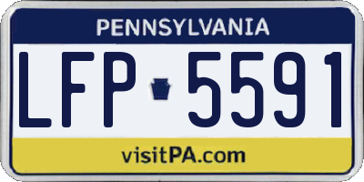 PA license plate LFP5591