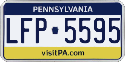 PA license plate LFP5595