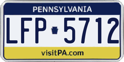 PA license plate LFP5712
