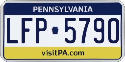PA license plate LFP5790