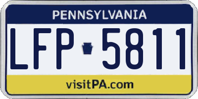 PA license plate LFP5811