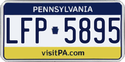 PA license plate LFP5895