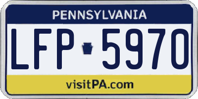 PA license plate LFP5970