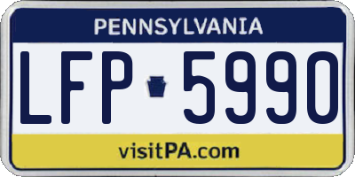 PA license plate LFP5990