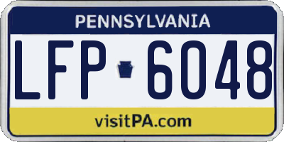 PA license plate LFP6048