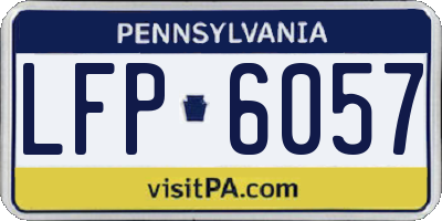 PA license plate LFP6057