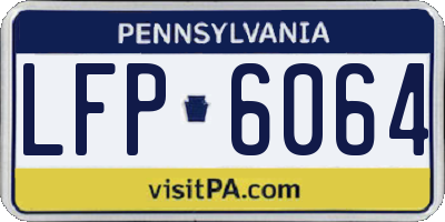 PA license plate LFP6064