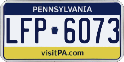 PA license plate LFP6073
