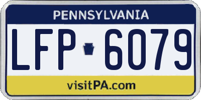 PA license plate LFP6079