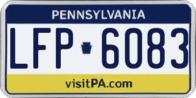 PA license plate LFP6083