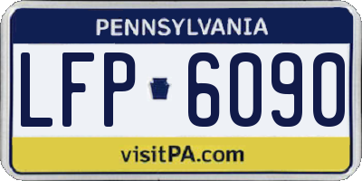PA license plate LFP6090