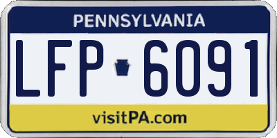 PA license plate LFP6091