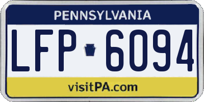 PA license plate LFP6094