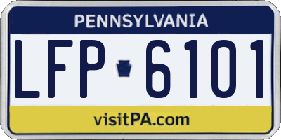 PA license plate LFP6101