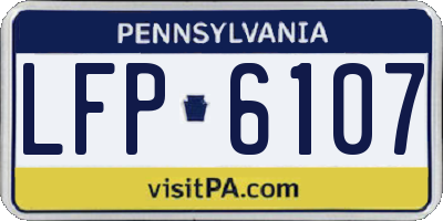 PA license plate LFP6107