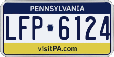 PA license plate LFP6124