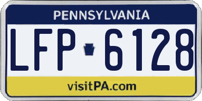 PA license plate LFP6128