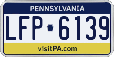 PA license plate LFP6139