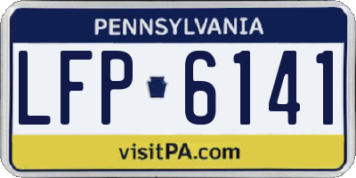 PA license plate LFP6141