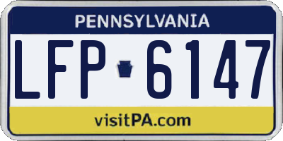 PA license plate LFP6147