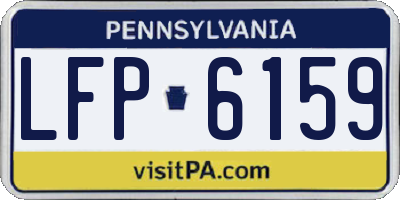 PA license plate LFP6159