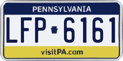 PA license plate LFP6161