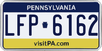PA license plate LFP6162