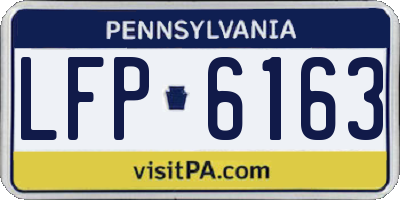PA license plate LFP6163