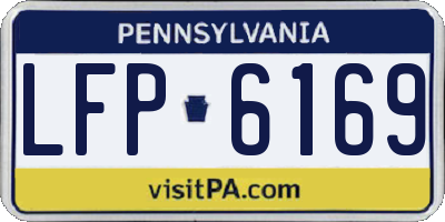 PA license plate LFP6169