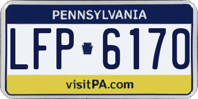 PA license plate LFP6170