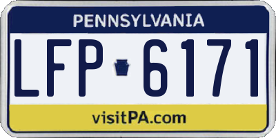 PA license plate LFP6171