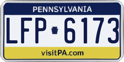 PA license plate LFP6173