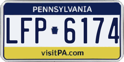 PA license plate LFP6174
