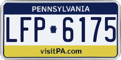 PA license plate LFP6175
