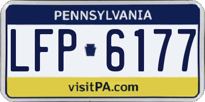 PA license plate LFP6177