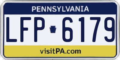 PA license plate LFP6179