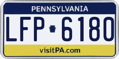 PA license plate LFP6180